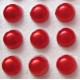 Półperełki okrągłe 3 mm (czerwony) - 176 szt.