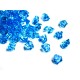 Lód akrylowy, duży 2,3 x 1,8 cm (niebieski) - 190 szt.