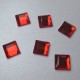 Dżety kwadratowe 10 x 10 mm (czerwony) - 1000 szt.