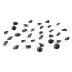 Diamentowe konfetti 12 mm (czarne) - 100 szt.