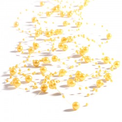 Girlandy perłowe 1,35 m (złote jasne) - 5 szt.