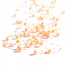 Girlandy perłowe 1,35 m (pomarańczowe) - 5 szt.