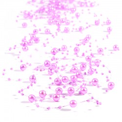 Girlandy perłowe 1,35 m (fioletowe jasne) - 5 szt.