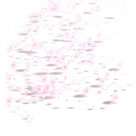 Girlandy perłowe 1,35 m (różowe jasne) - 5 szt.