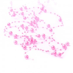 Girlandy perłowe 1,35 m (różowe) - 5 szt.