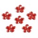 Dżety kwiatki 10 mm (czerwony) - 1000 szt.