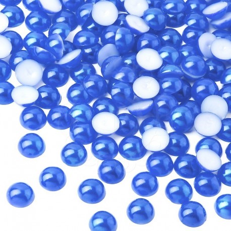 Półperełki okrągłe 5 mm (niebieski) - 5000 szt.