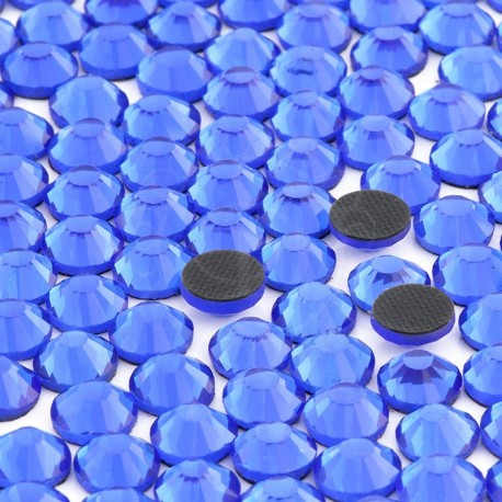 Cyrkonie ss30 hot-fix (6,5 mm) niebieski (sapphire) 288 szt.